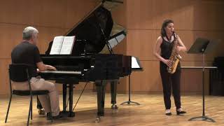 2019  Πανεπιστήμιο Μακεδονίας  R Muczynski  Sonata for Alto Saxophone [upl. by Aliakim410]