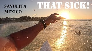 SURFING SAYULITA MEXICO With DRONE FOOTAGE [upl. by Solohcin221]