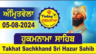 05082024 Today Hukamnama Hazur Sahib Mukhwak Takhat Sachkhand Hazoor Abchal Nagar Hukamnama Sahib [upl. by Lled]