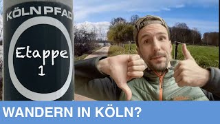 Kölnpfad Etappe 1  Asphaltreiche Wanderung in Köln [upl. by Aihsinyt]