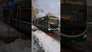 Buslinie 34 in Otto Wenk Platz Riehen linienbus bvb winter christmas busspotting shorts yt [upl. by Hnah]