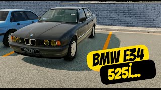 BeamNG Drive  Bmw E34 525i M50 Turbo M50 swap makam aracıyla gazlamaca Logitech G29Wheel Cam [upl. by Lavelle742]