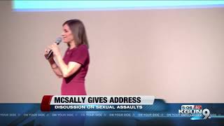 McSally keynote speaker at national discussion on sexual assault [upl. by Sitoiyanap642]