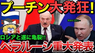 【ゆっくり解説】プーチン政権に大打撃…ベラルーシが電撃発表！！ロシアと亀裂【ゆっくり軍事プレス】 [upl. by Llain]