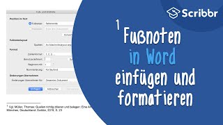 Fußnoten in Word einfügen und formatieren  Scribbr 🎓 [upl. by Ahsinrad]