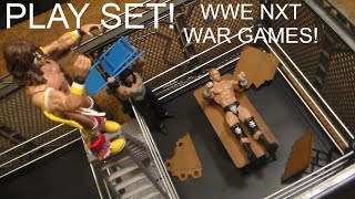 WWE NXT WAR GAMES PLAYSET OMG MOMENTS SLOW MOTION [upl. by Monro]