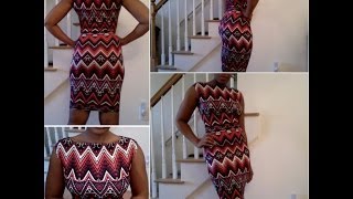 Bodycon Dress Tutorial Using Overcasting Foot beginner [upl. by Nellir]