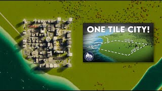 Can We Beat City Planner Plays 1 Tile City Challenge in Cities Skylines 2 [upl. by Bolger727]