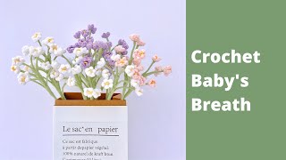 How to Crochet a Babys Breath ✿ Crochet Flower Bouquet [upl. by Aitnahc]