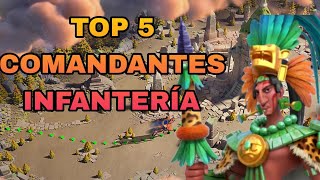 MEJORES COMANDANTES DE INFANTERÍA  RISE OF KINGDOMS ESPAÑOL [upl. by Anson]