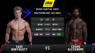 Sage Northcutt vs Cosmo Alexandre  Full Fight Replay [upl. by Zeus]