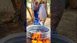 Whole Fish Recipe  Cooking Full Catla Fish Gravy🐟🔥 shorts [upl. by Ariaes]