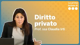 La Prima lezione di Diritto Privato  Claudia Irti [upl. by Ystap]