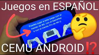 🆎👈🉐 Como PONER los JUEGOS de CEMU ANDROID en ESPAÑOL FÁCIL y RÁPIDO [upl. by Annala994]