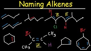 Naming Alkenes IUPAC Nomenclature Practice Substituent E Z System Cycloalkenes Organic Chemistry [upl. by Atiuqel]