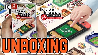 ClubHouse Games  51 Worldwide Classics Nintendo Switch Unboxing [upl. by Cirded227]