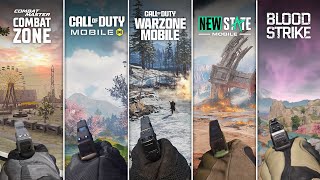 Warzone Mobile vs New State Mobile vs Combat Master Combat Zone vs COD Mobile vs BloodStrike [upl. by Gatian737]