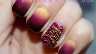 Nail Art Ongles en filaments Sugar Spun Nails [upl. by Etnoek]