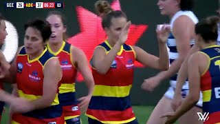 Crows AFLW R3 Highlight Ponters sensational spinning snap [upl. by Ylrahc]