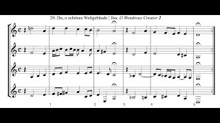 BachMaslanka 2829 Du o schönes Weltgebäude 1 amp 2 Clarinet Quartet [upl. by Irrol]