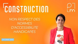 non respect des normes accessibilité handicapés [upl. by Laks]