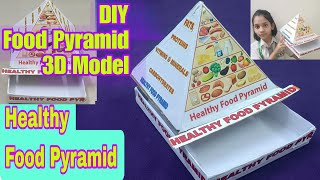 Food Pyramid 3D model  food pyramid for kids  food pyramid model  healthy food Pyramid [upl. by Grantham185]