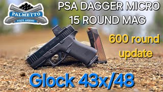 PSA DAGGER MICRO MAG UPDATE Glock 43x48 [upl. by Yliab]