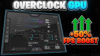 Msi Afterburner How To Overclock Your GPU in 2023 🔧 Step By Step Guide [upl. by Catrina]