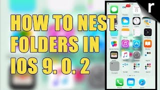 How to nest folders in iOS 902 [upl. by Alleber845]