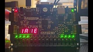 CSE 100 Stop It 2Player Update on BASYS3 Board [upl. by Ahseikram]