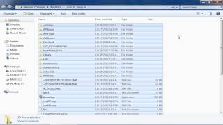 How to Delete Temp Files in Windows 7 [upl. by Annaeiluj188]