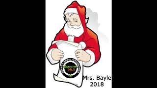 Santas Mailroom 2018  Mrs Bayle  Channel 989 FM  Corry  Erie PA [upl. by Sheelah]