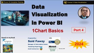 Data Visualisation in Power BI 01 Chart Basics Part 4 Arabic [upl. by Eenolem943]