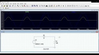 Half wave rectifier demonstration using ltspice [upl. by Gambrell484]