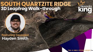 Nevada King Gold’s South Quartzite Ridge Target  An Overview in Leapfrog TSXV NKG OTCQXNKGFF [upl. by Florenza]