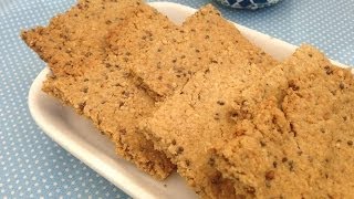 Galletas crujientes y saladas de avena con aceite de oliva y semillas [upl. by Vander]