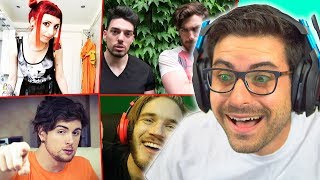 REAZIONE AI PRIMI VIDEO DEGLI YOUTUBER ITALIANI 2 [upl. by Doralynn]