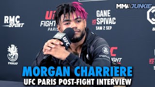 Morgan Charriere ‘I Feel Like a Rockstar’ after Amazing debut  UFC Paris [upl. by Aldus]