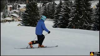 Telemark lesson easy STEP BY STEP [upl. by Nagel]