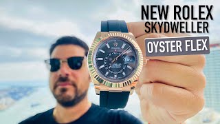 New Rolex 2020 SkyDweller OysterFlex  Can Rubber Be The Answer [upl. by Ellertnom]