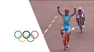 Kazakhstans Alexandr Vinokurov Wins Mens Road Race Gold  London 2012 Olympics [upl. by Anerual330]