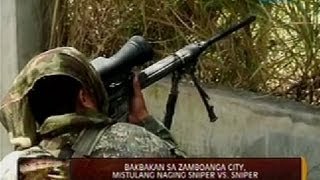 24 Oras Bakbakan sa Zamboanga City mistulang naging sniper vs sniper [upl. by Witherspoon429]