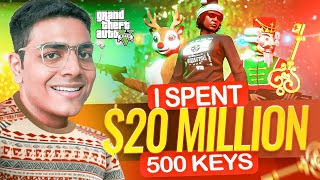 I Spent 20 Million On 500 Christmas Keys In Grand RP  Did I Win Supercars  GTA 5 Grand RP 35 [upl. by Nilpik213]