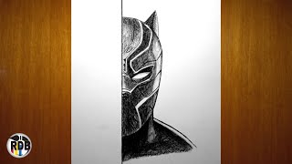 Wakanda Forever  How To Draw Black Panther 2 easy drawing 2024 [upl. by Powe]