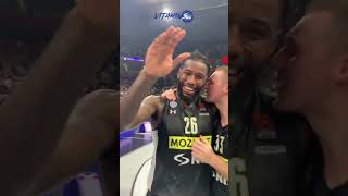 🏀Mathias LESSORT véritable chouchou des supporters serbes 🔥🧨 [upl. by Yraht]