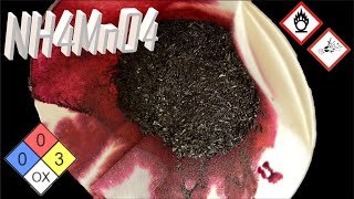 Making ammonium permanganate and testing it  NH4MnO4 Part 2 [upl. by Bedad437]