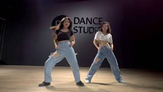 Buttons jojo gomez choreo dance cover by me and cordy yong [upl. by Ecnirp]