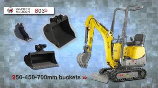 Wacker Neuson 803  Narrow Access Excavator [upl. by Ailimac]