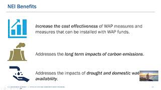 Weatherization NonEnergy Impacts Training for Planning amp Implementation [upl. by Bej]