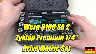 German Tool Reviews Wera 8100 SA 2 Zyklop 14quot Premium Socket Set [upl. by Llenna]